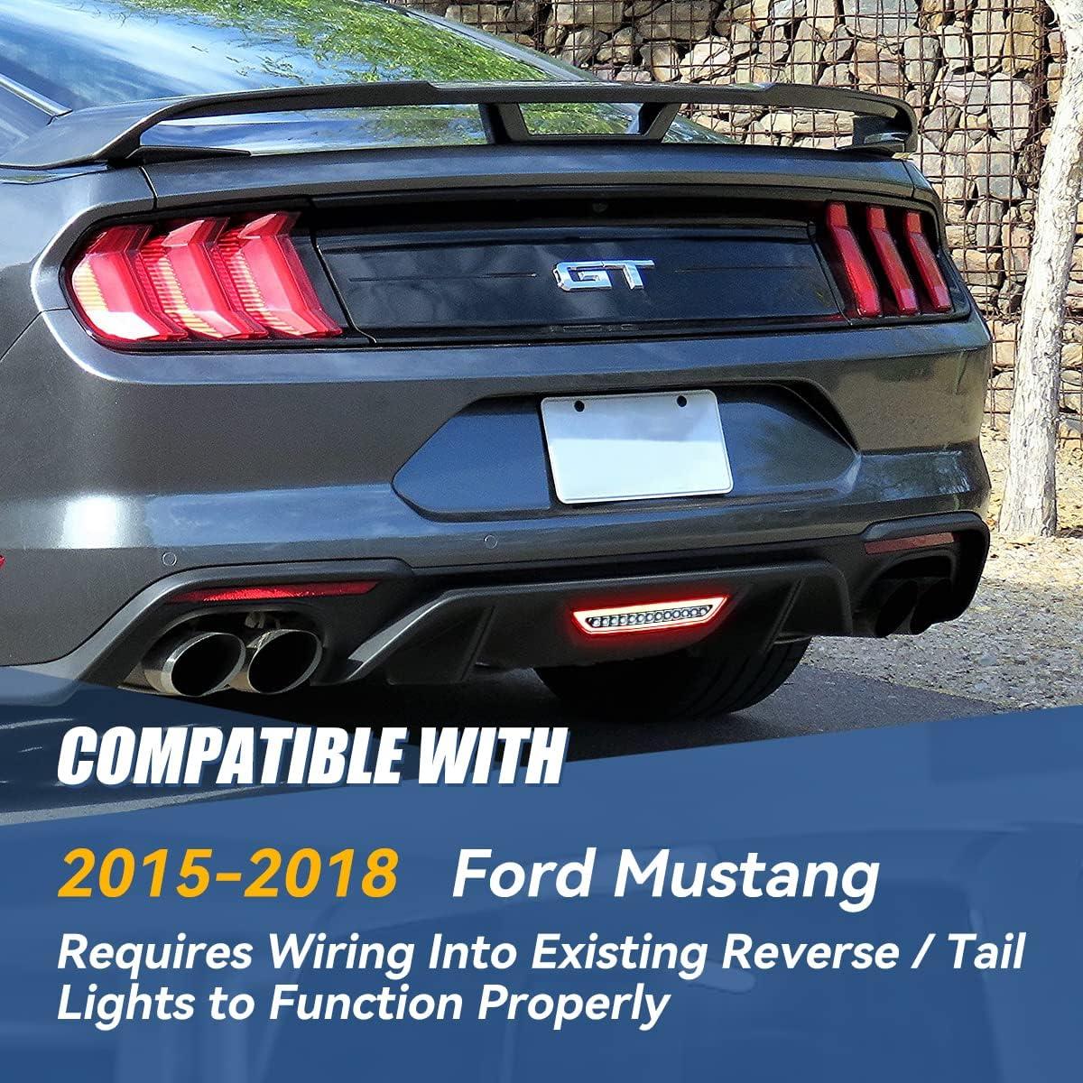 Luz de Freno LED Auto Dynasty Ahumada para Ford Mustang 15-18