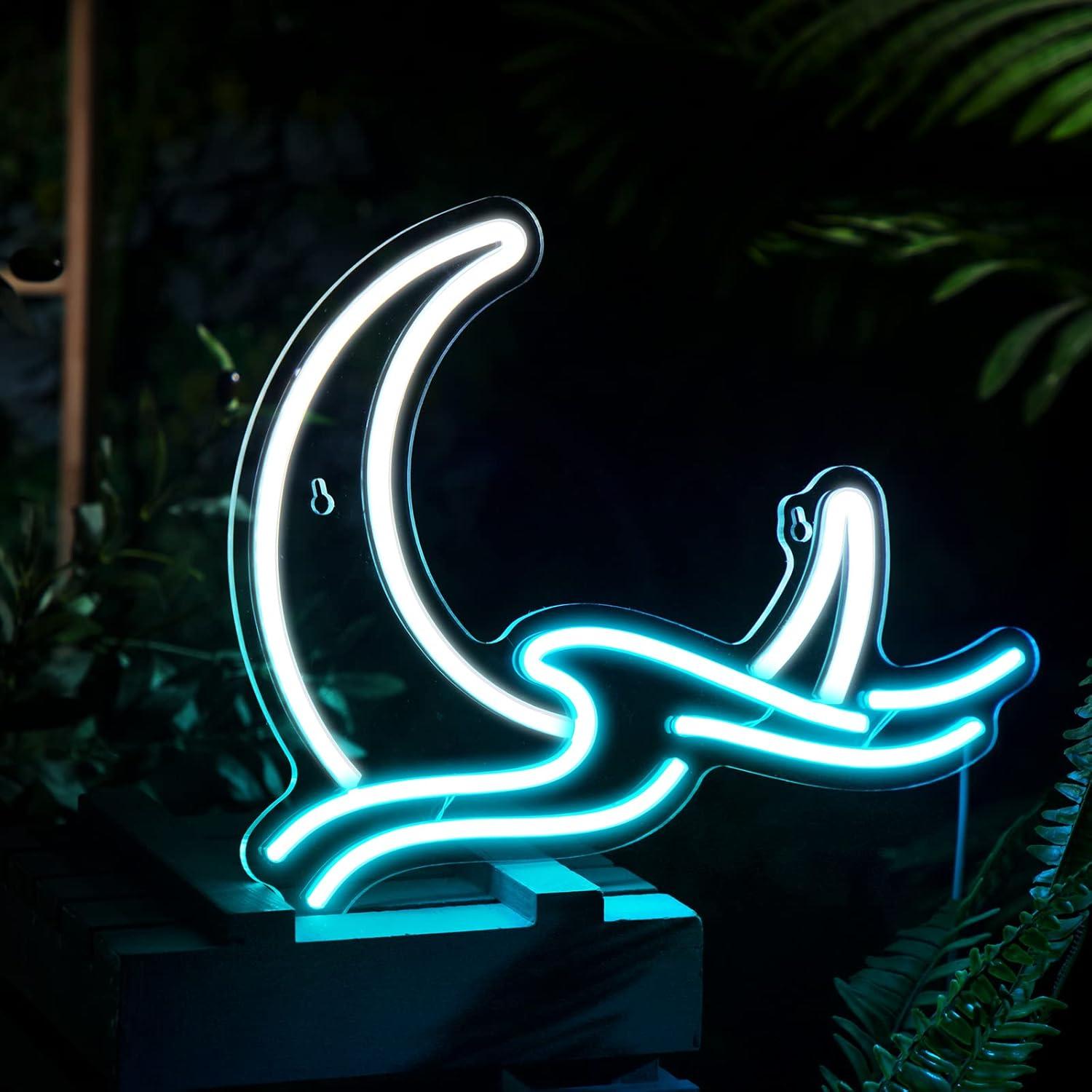 Luz de Neón Bonuci Luna LED 38 cm Decorativa para Pared