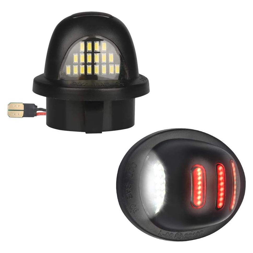 Luz de Placa de Matrícula LED RAVSOFT RS156 6000K Blanca - Paquete de 2