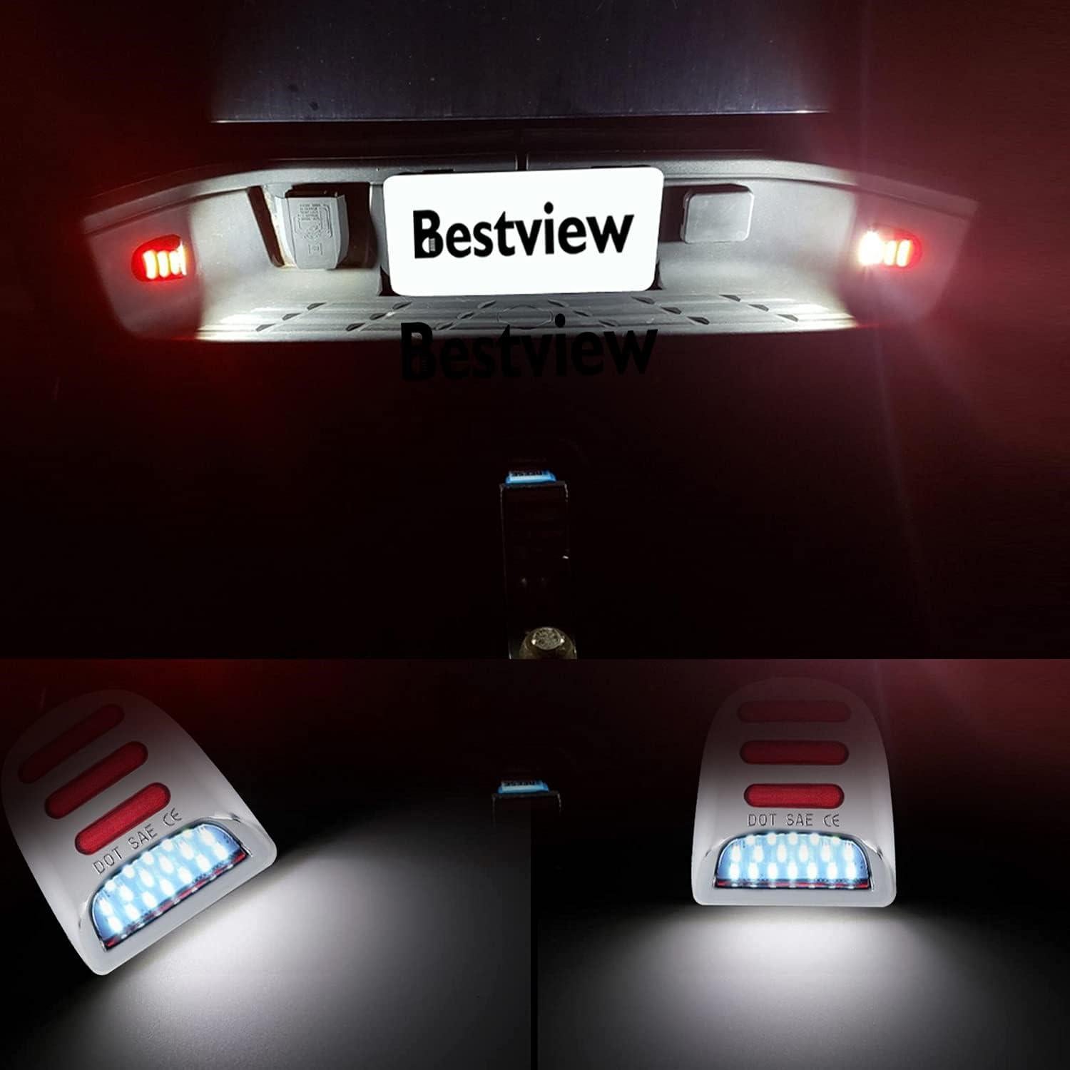 Luz de Placa de Licencia LED Mejorvista Cromo para Chevy y GMC