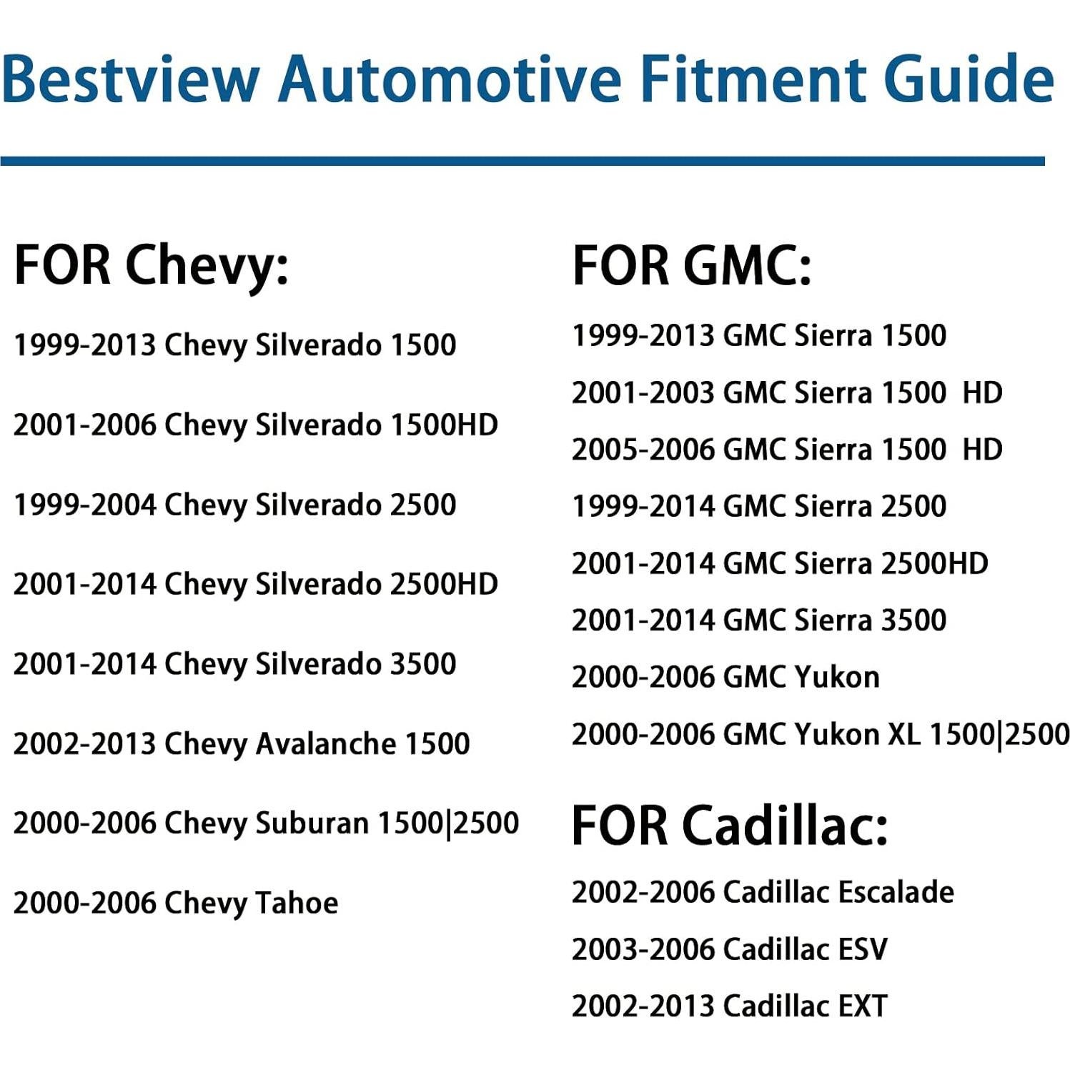 Luz de Placa de Licencia LED Mejorvista Cromo para Chevy y GMC