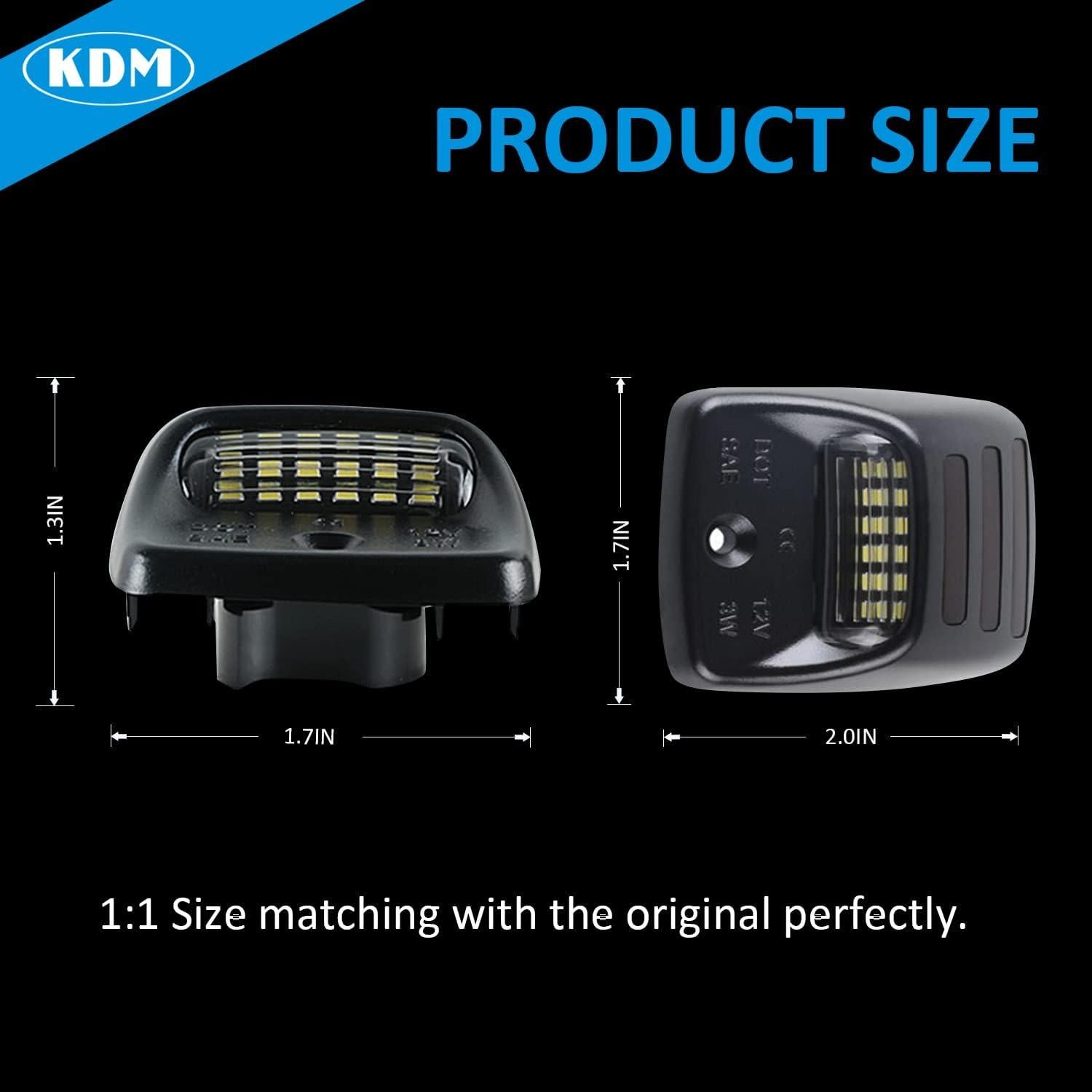 Luz de Placa de Licencia LED KDM para Toyota Tacoma y Tundra