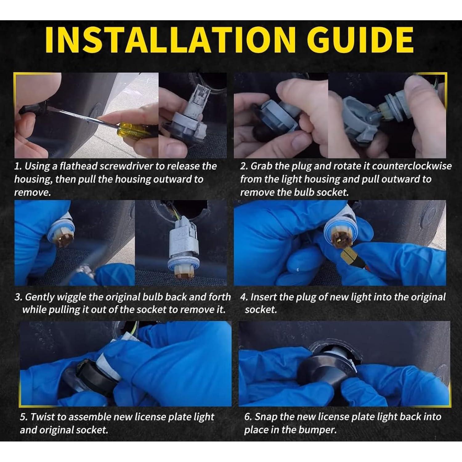 Luz de Placa de Matrícula LED PerfecTech A1-FBA-Ford, 3W