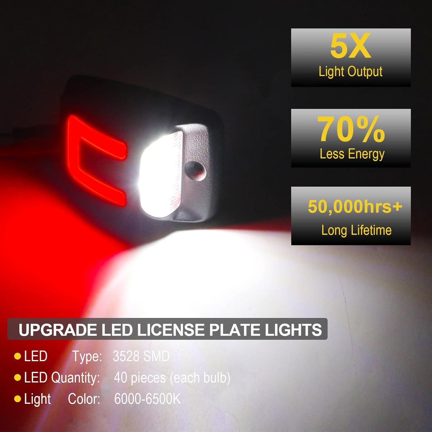 Luces de Placa de Licencia R&F Auto LED 6000K para Tacoma/Tundra