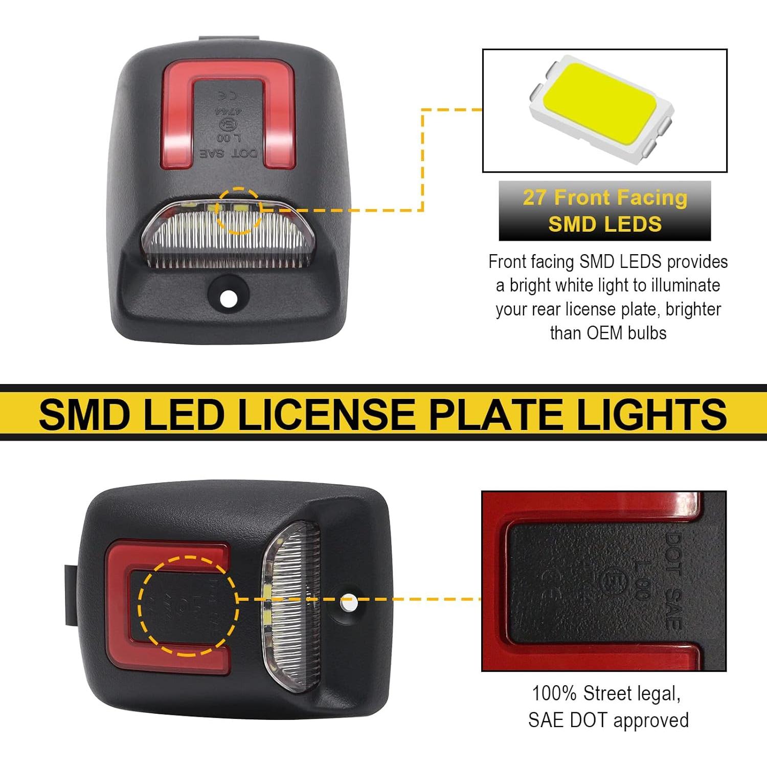 Luces de Placa de Licencia R&F Auto LED 6000K para Tacoma/Tundra