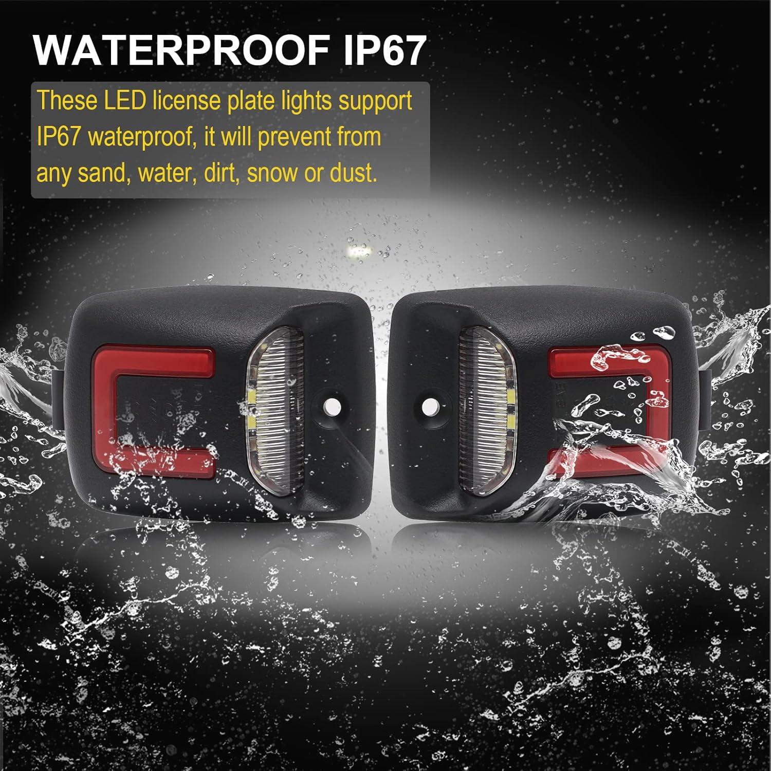 Luces de Placa de Licencia R&F Auto LED 6000K para Tacoma/Tundra