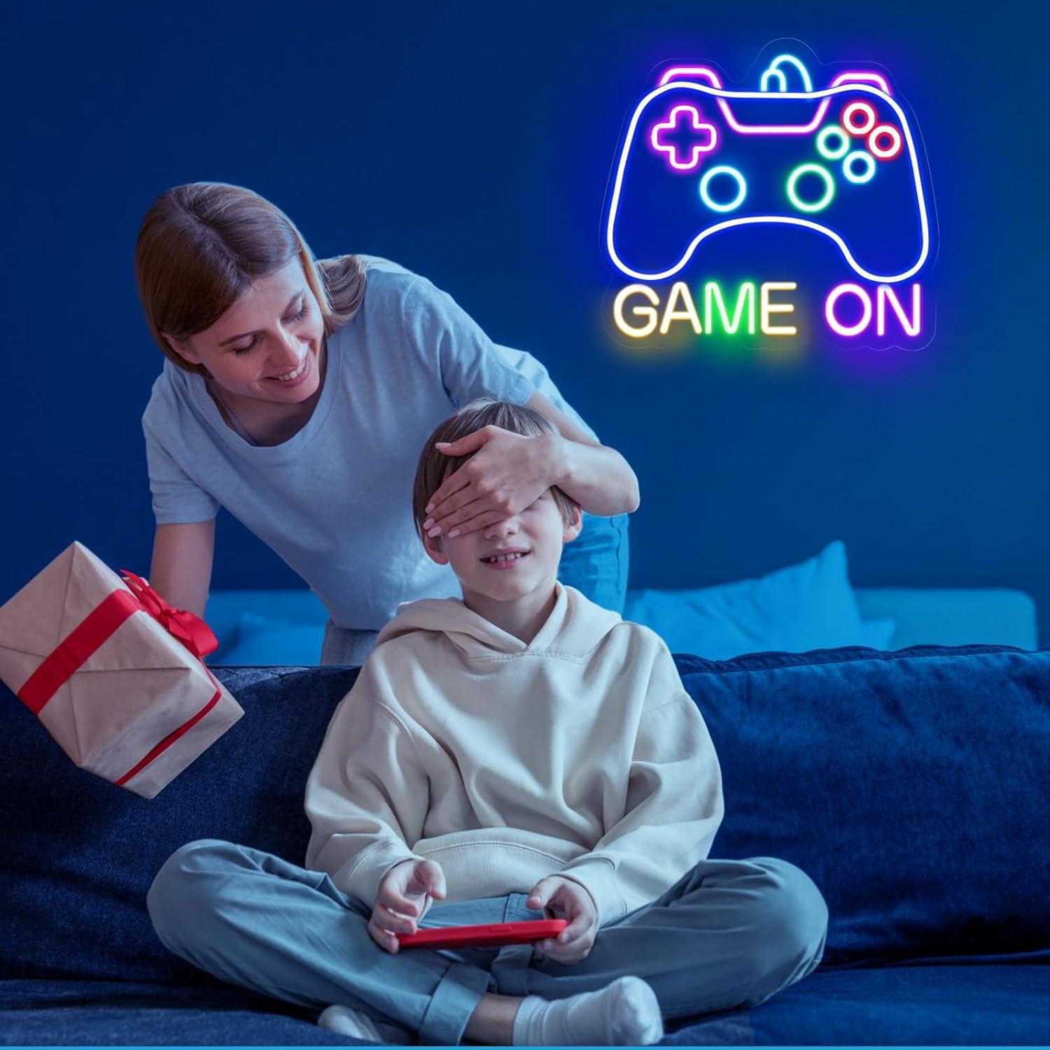 Luz de Neón LED Gamer STYPOP Game On 35.9x34cm