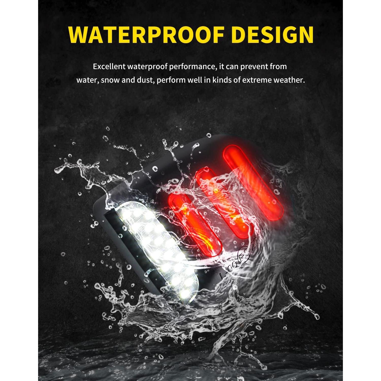 Luz de Placa de Matrícula LED Asgohme con Tubo Neón Rojo