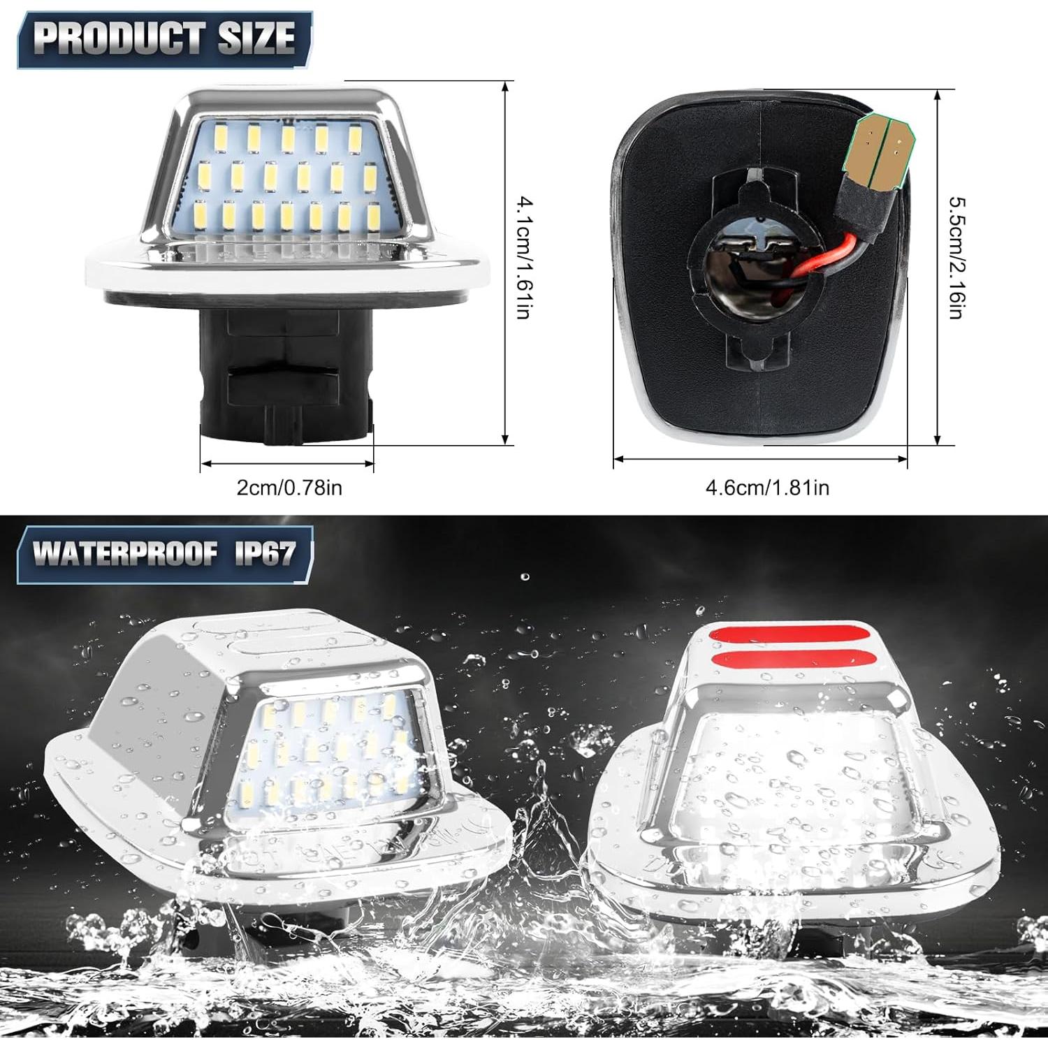 Luz de Placa LED POPMOTORZ para Chevy GMC 1988-2000