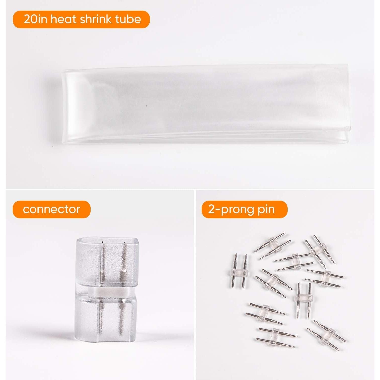 Conector Shine Decor para Luz de Neón LED 7x14.5mm y 8x16mm