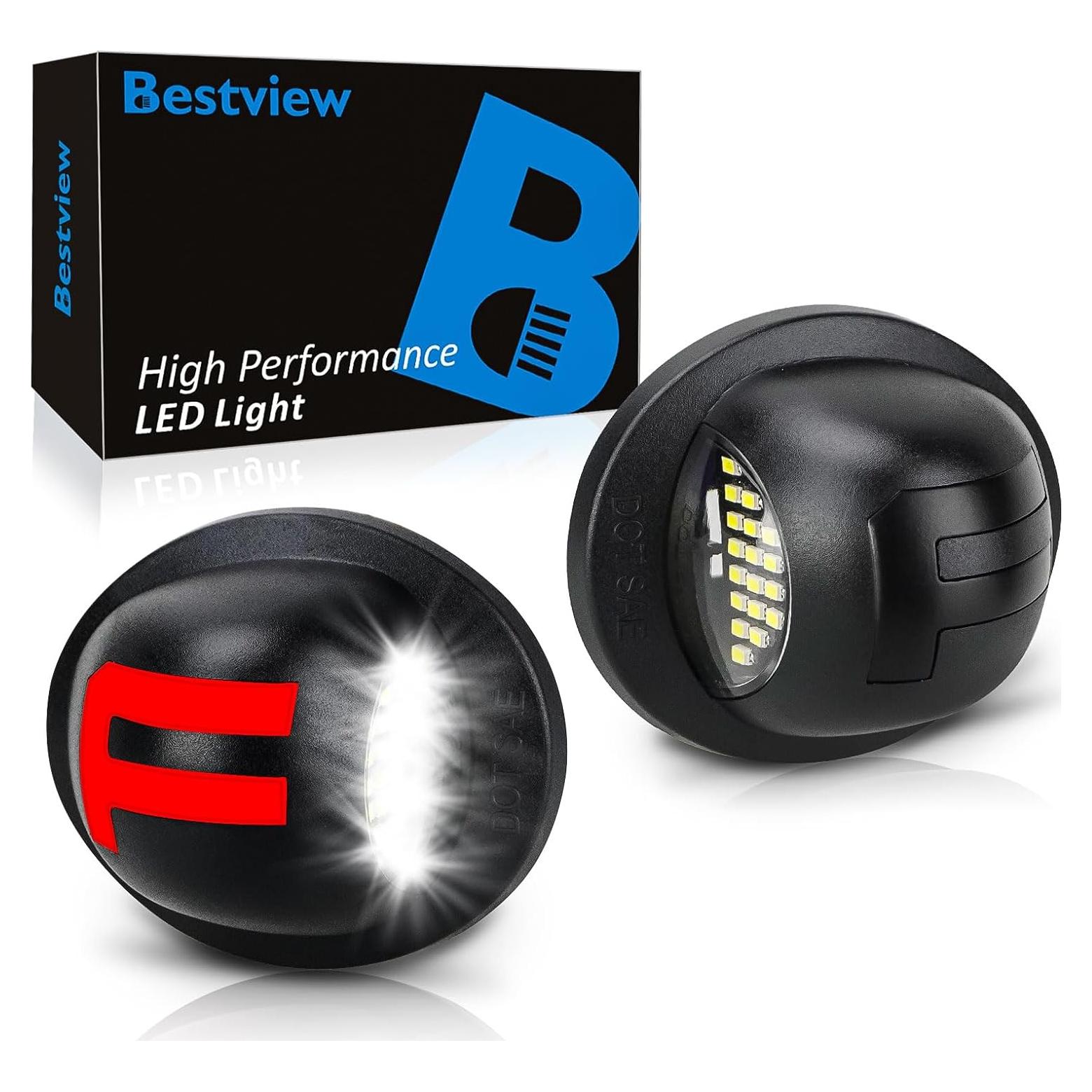 Luces de Matrícula LED Bestview para Ford 1990-2014, 2 Pzas