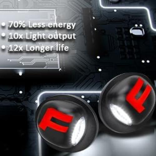 Luces de Matrícula LED Bestview para Ford 1990-2014, 2 Pzas