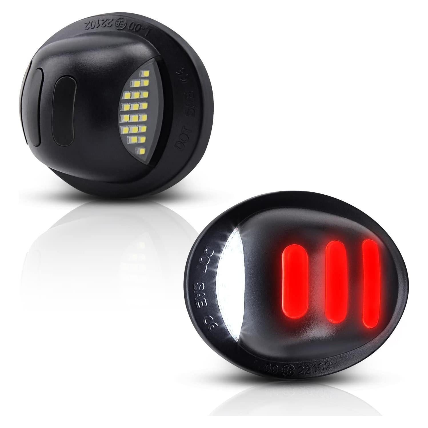 Luces de Placa de Licencia LED Asgohme con Tubo Neón Rojo