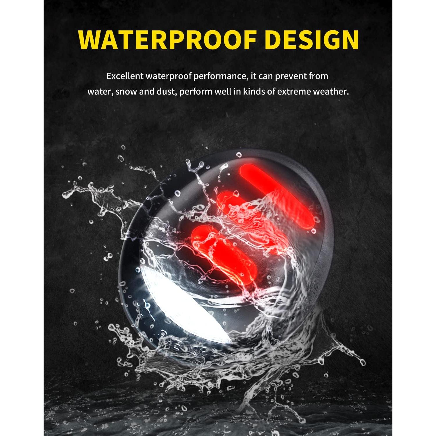 Luces de Placa de Licencia LED Asgohme con Tubo Neón Rojo