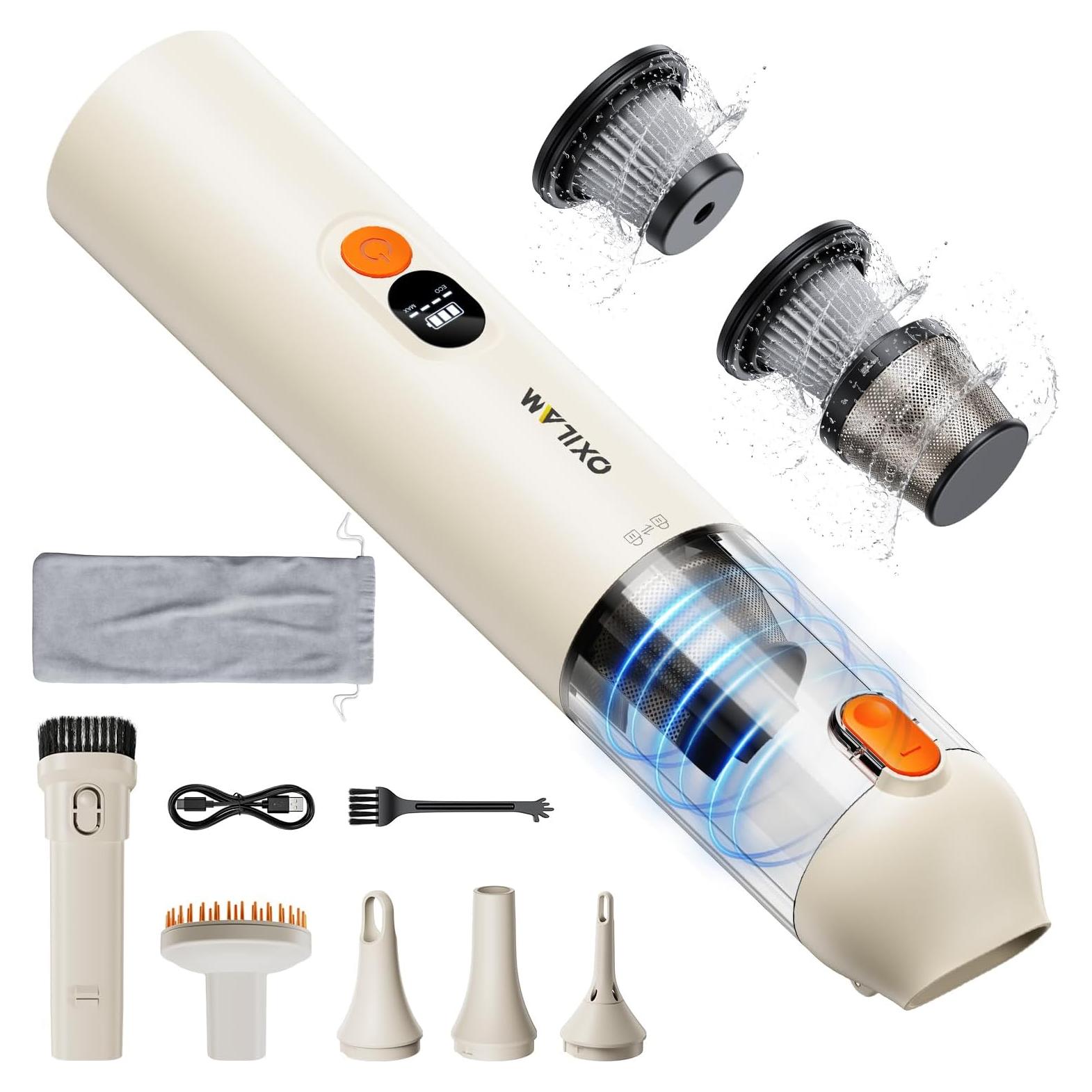 Aspiradora de Coche OXILAM VC030 4 en 1 14000PA Portátil