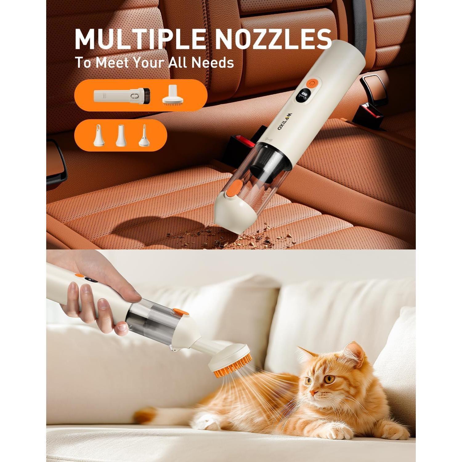 Aspiradora de Coche OXILAM VC030 4 en 1 14000PA Portátil