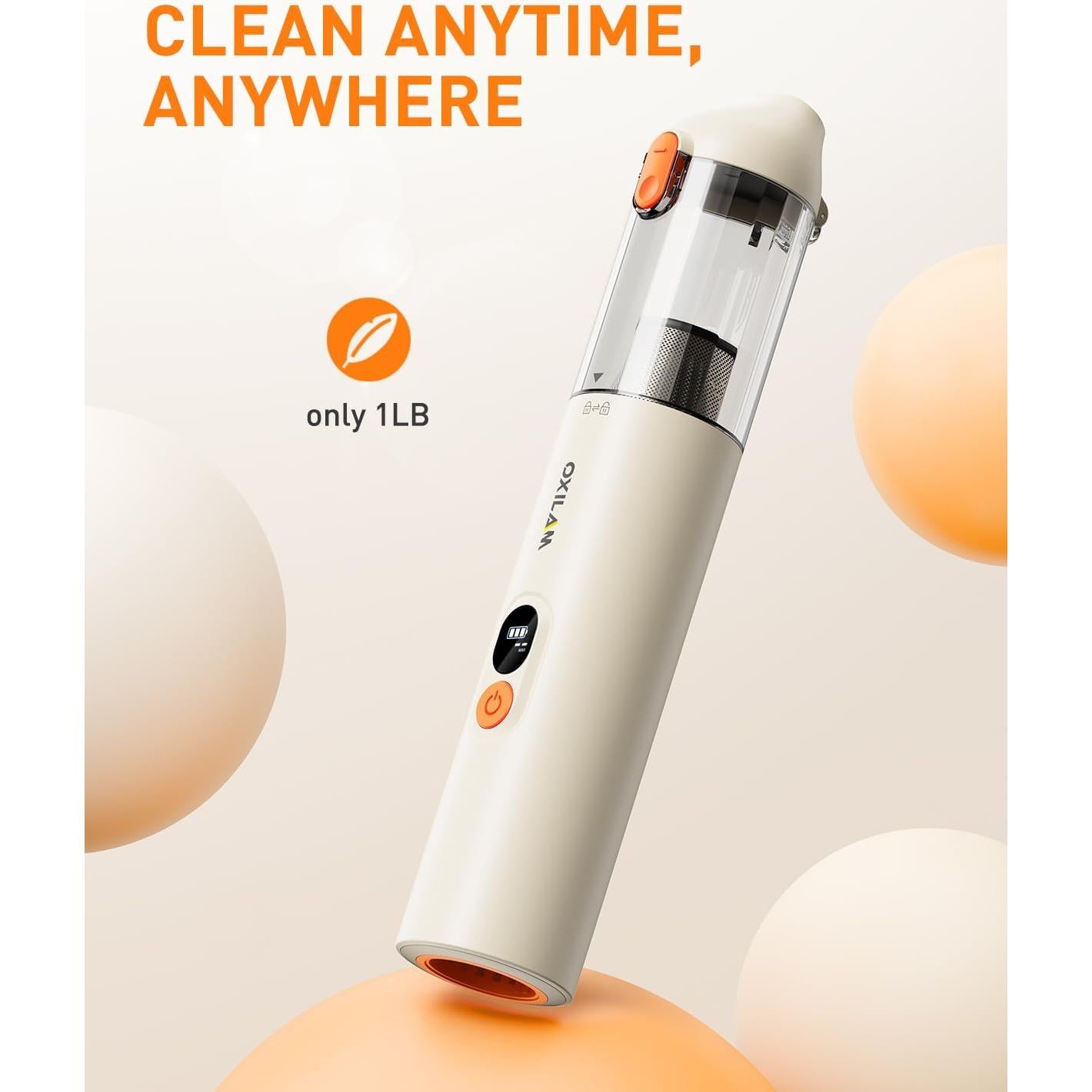 Aspiradora de Coche OXILAM VC030 4 en 1 14000PA Portátil