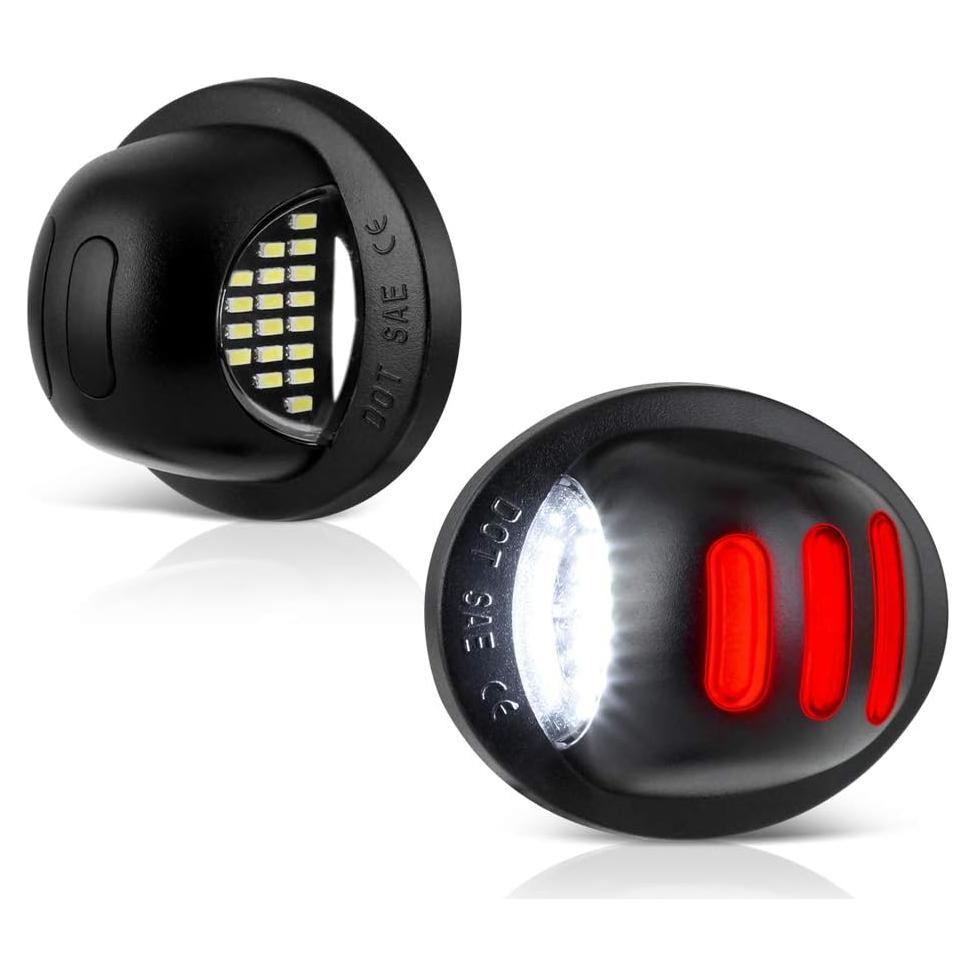 Tubo Neon LED Rojo VIPMOTOZ para Placa Ford F150 F250 F350