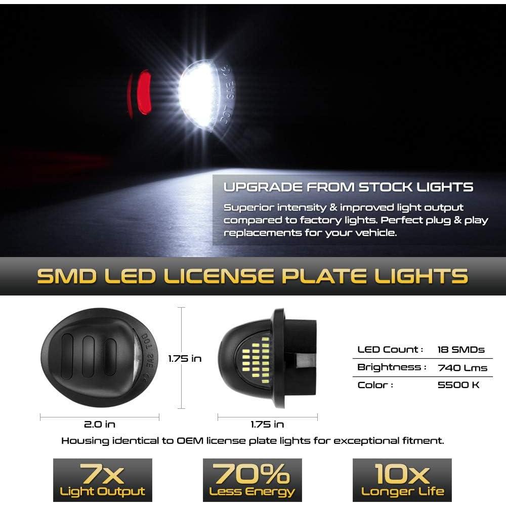 Tubo Neon LED Rojo VIPMOTOZ para Placa Ford F150 F250 F350