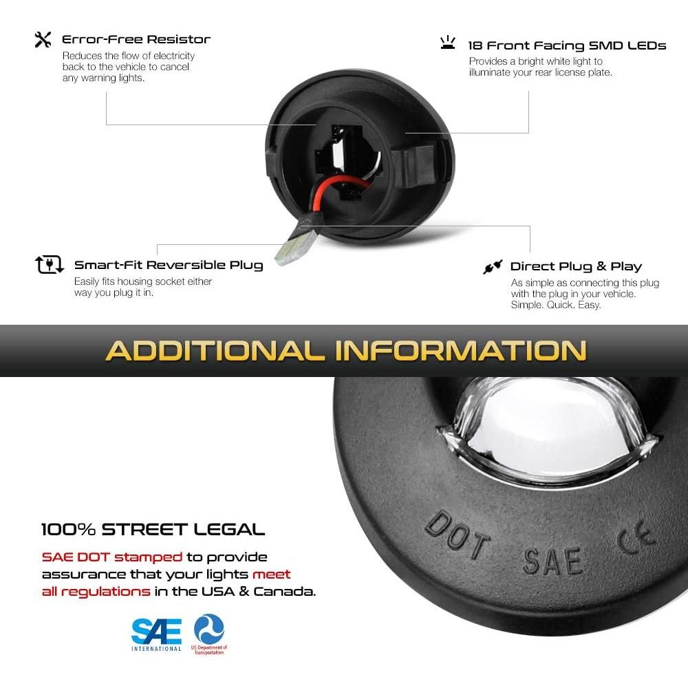 Tubo Neon LED Rojo VIPMOTOZ para Placa Ford F150 F250 F350