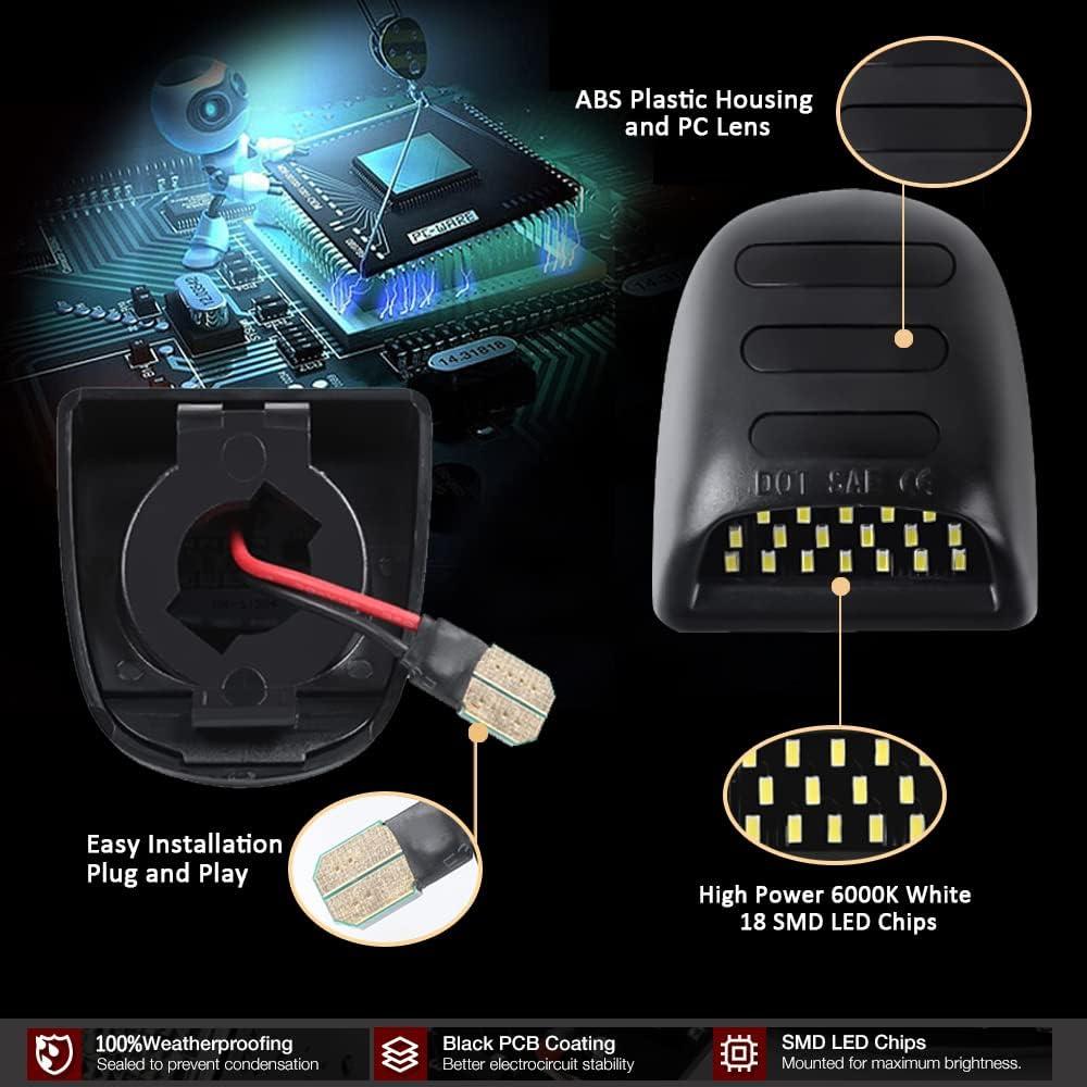 Luces LED de Placa D-Lumina para Chevy Silverado y GMC 6000K