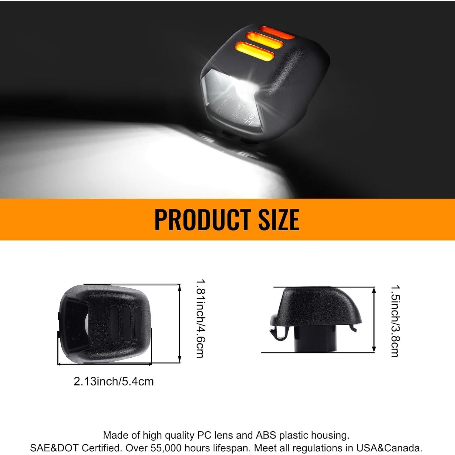 Luces de Placa de Licencia LED Gempro Ámbar para Nissan y Suzuki