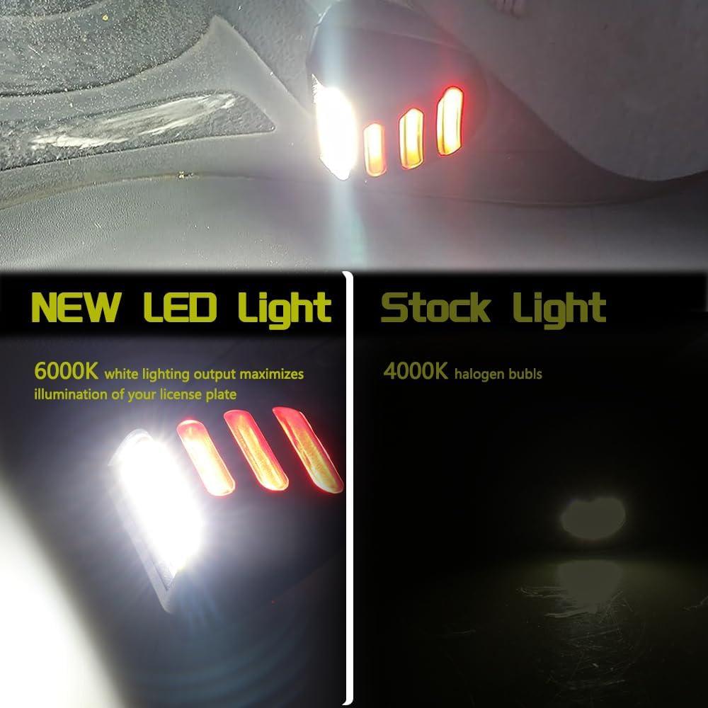 Luces de Placa LED FACAILAHA con Neon Rojo para Cadillac y Chevy