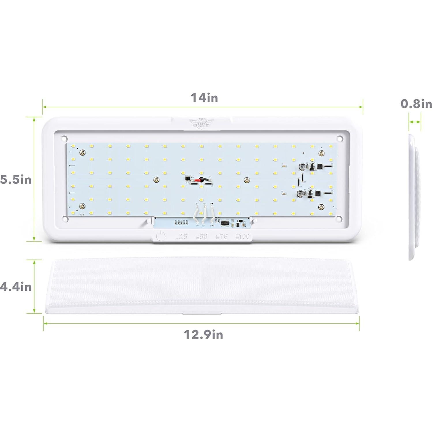 Luz de Techo LED Ocio 35.5x13.9cm 950 Lúmenes Táctil 12V