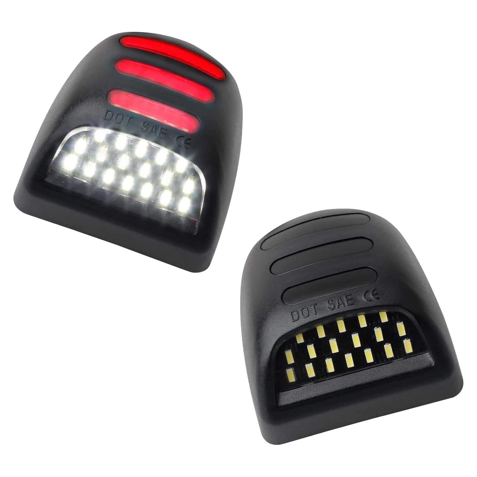Luz de Placa LED Rojo SAPILIT para Chevy/GMC 2PCS