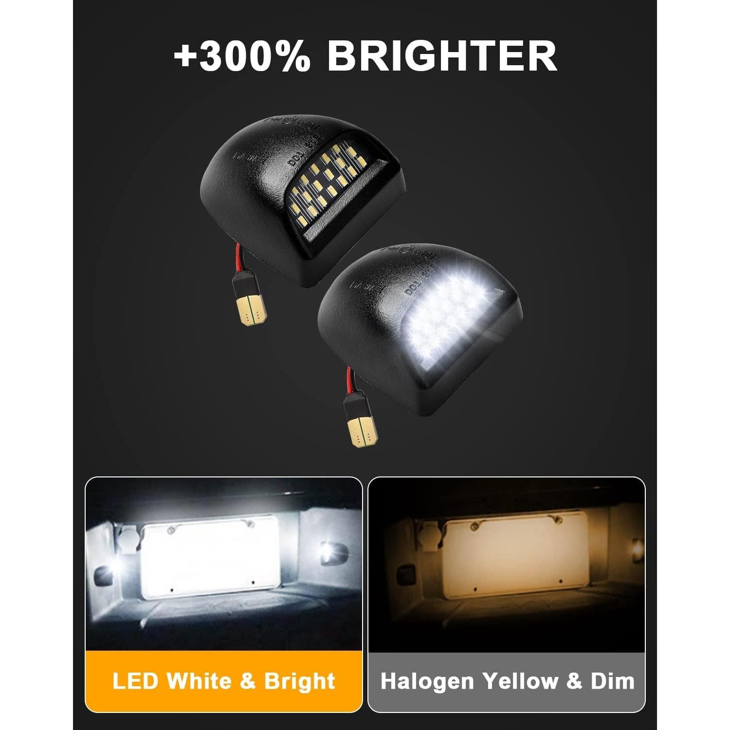 Luz de Placa LED Rojo SAPILIT para Chevy/GMC 2PCS