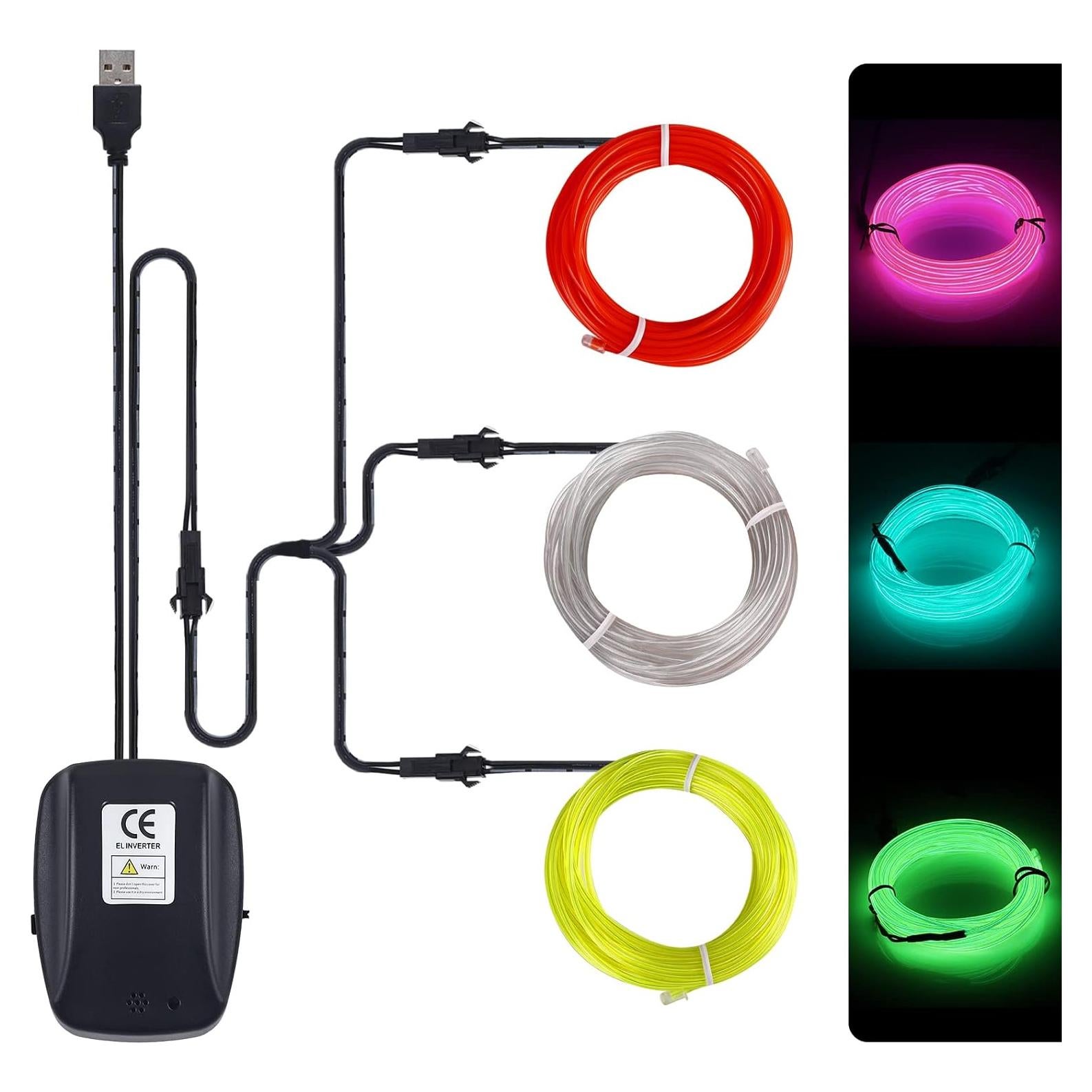 Tira de Luz Neón JIGUOOR 15m RGB Sincronización Música