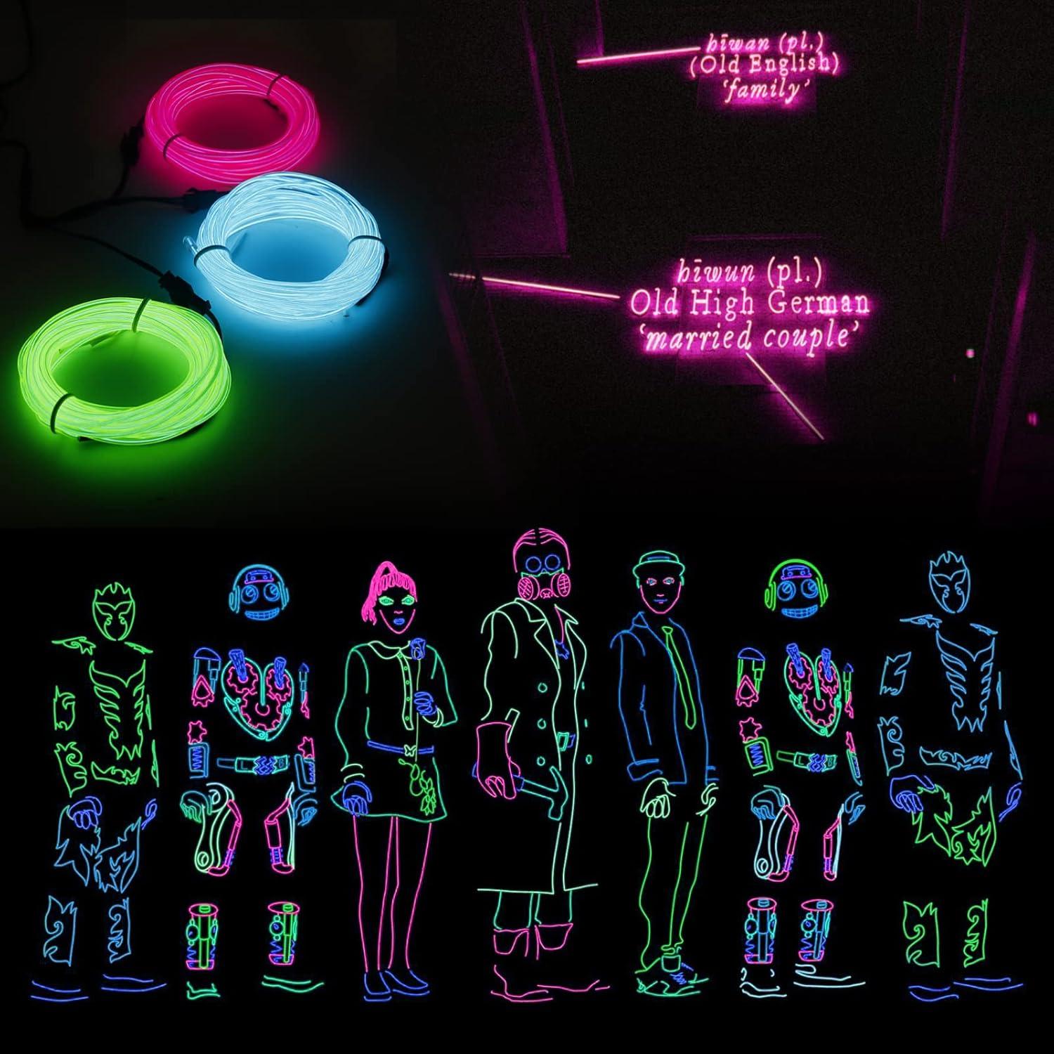 Tira de Luz Neón JIGUOOR 15m RGB Sincronización Música