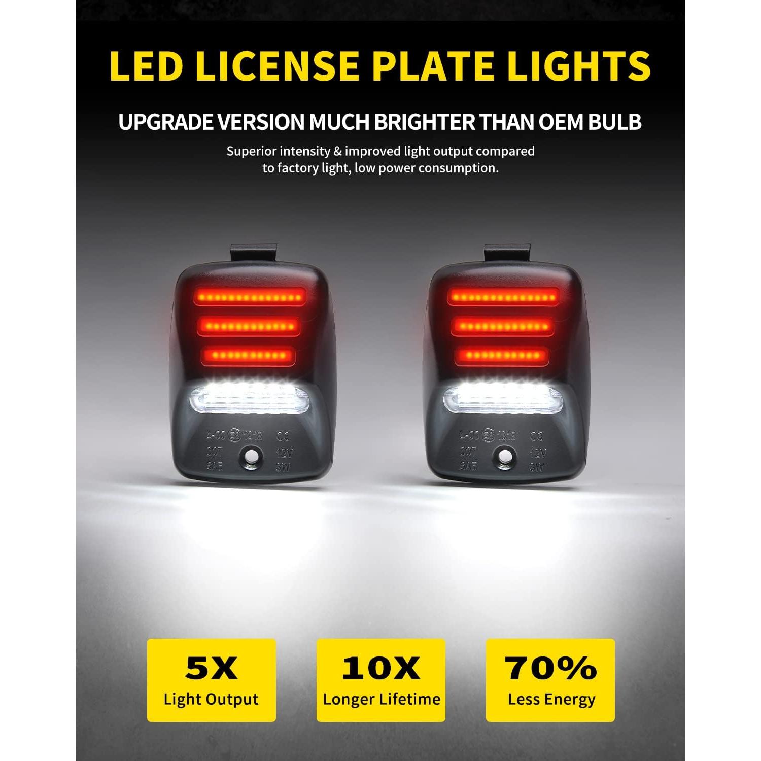 Luces de Placa LED Asgohme para Toyota Tacoma y Tundra