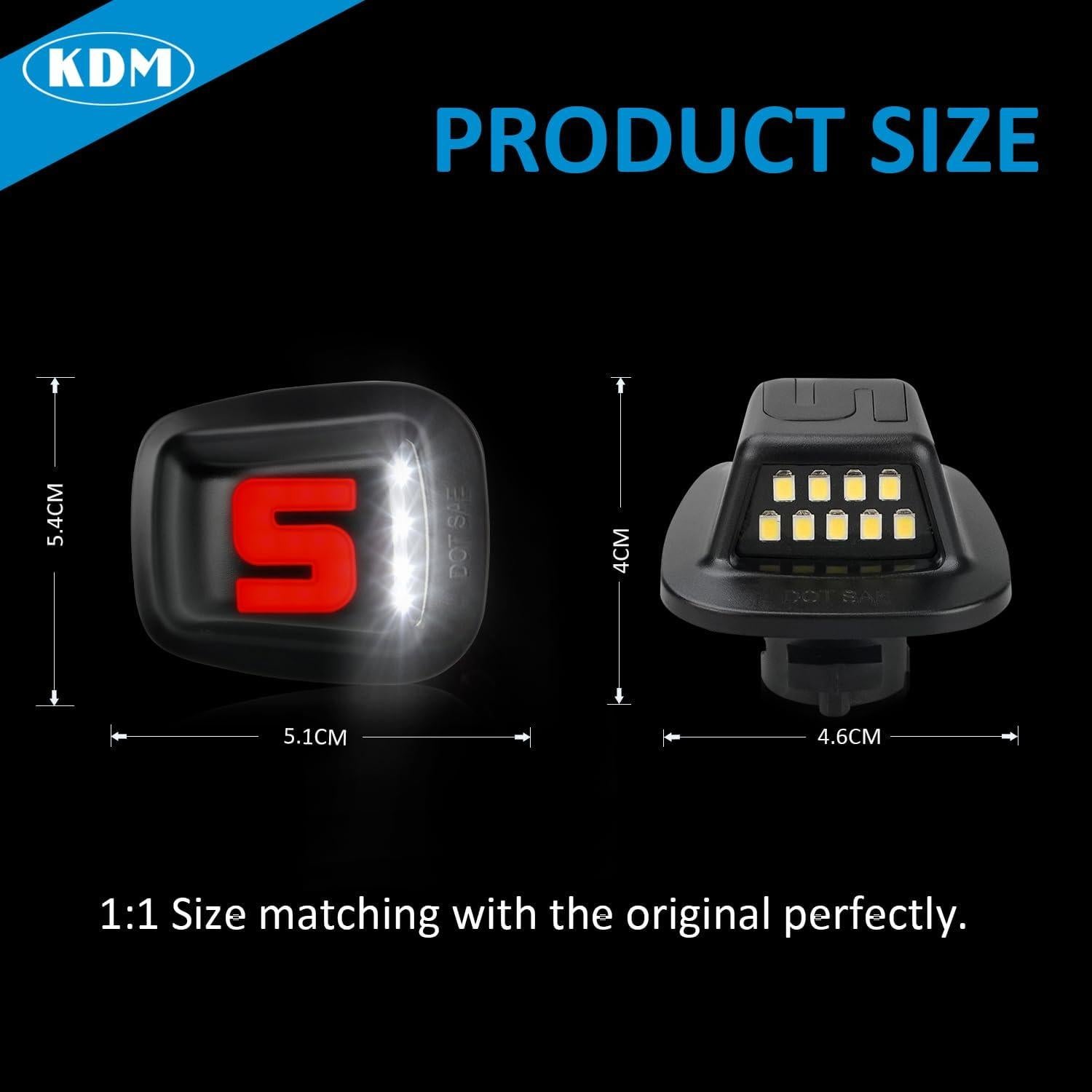 Luz de Placa de Licencia LED KDM para Chevy Silverado 1988-2000