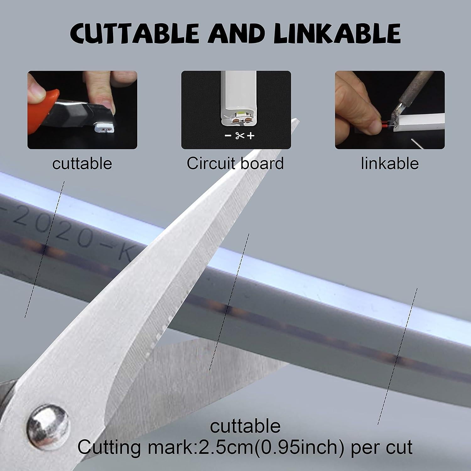 Luz de Neón LED Silicona 12V 5m 6500K Impermeable YXH