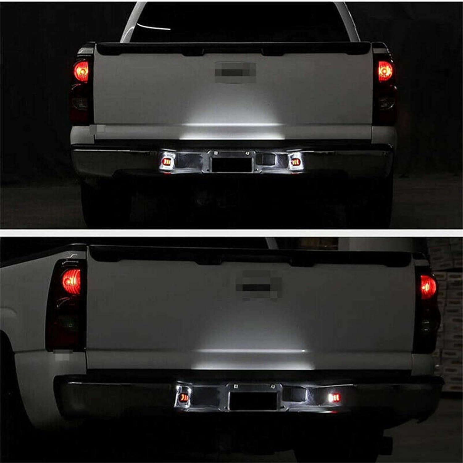 2 Luces de Placa LED Znakeauto Rojas 18 LEDs para Chevy/GMC