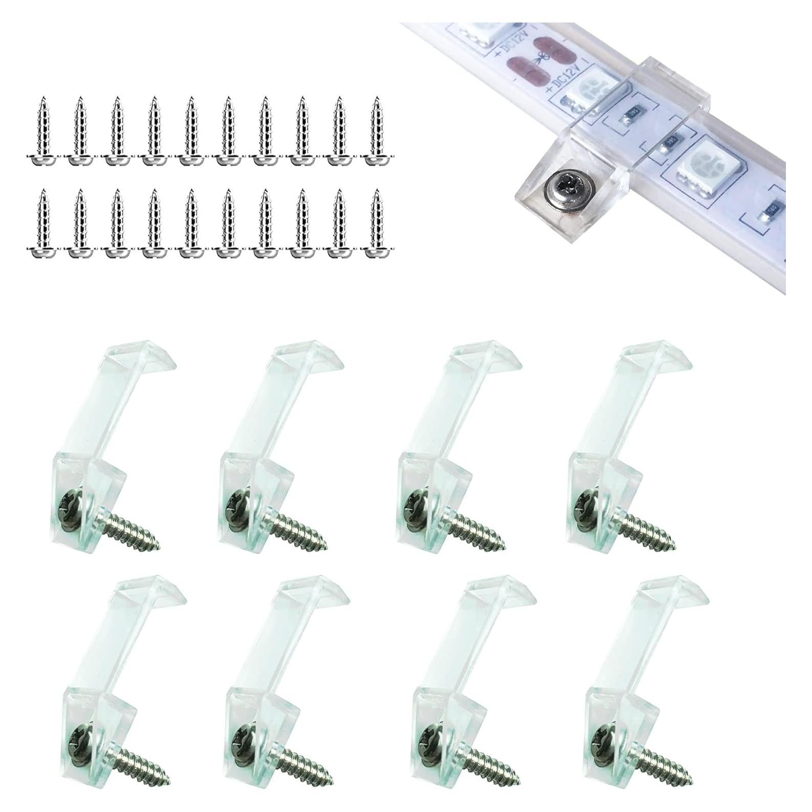 100 Clips de Montaje para Tiras LED IP67 ATB-WL00410 10-12mm