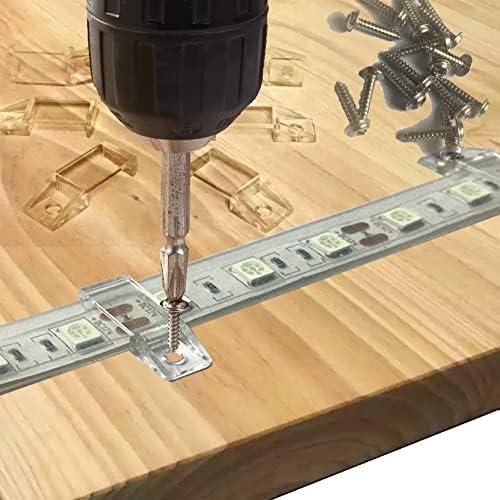 100 Clips de Montaje para Tiras LED IP67 ATB-WL00410 10-12mm