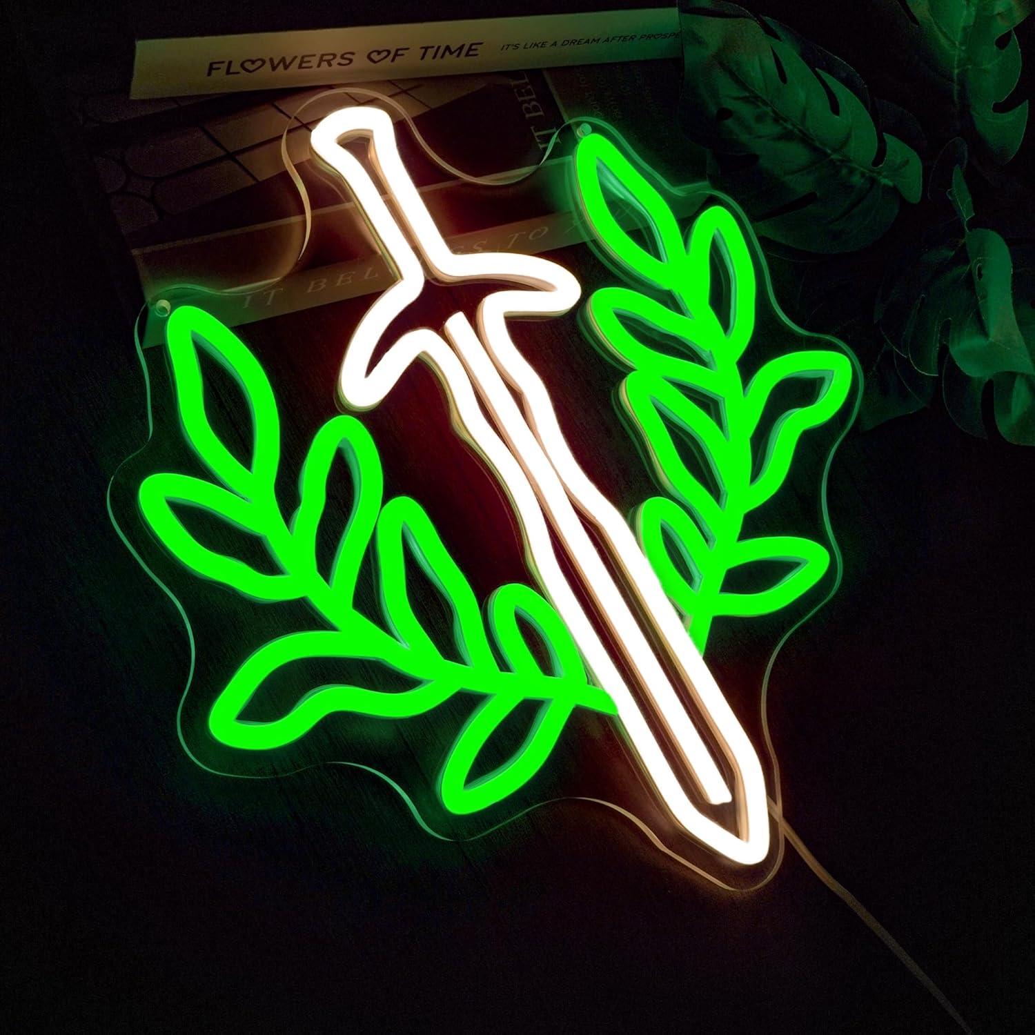 Luz de Neón Regulable YHOPESPZ Espada Fantástica 32cm