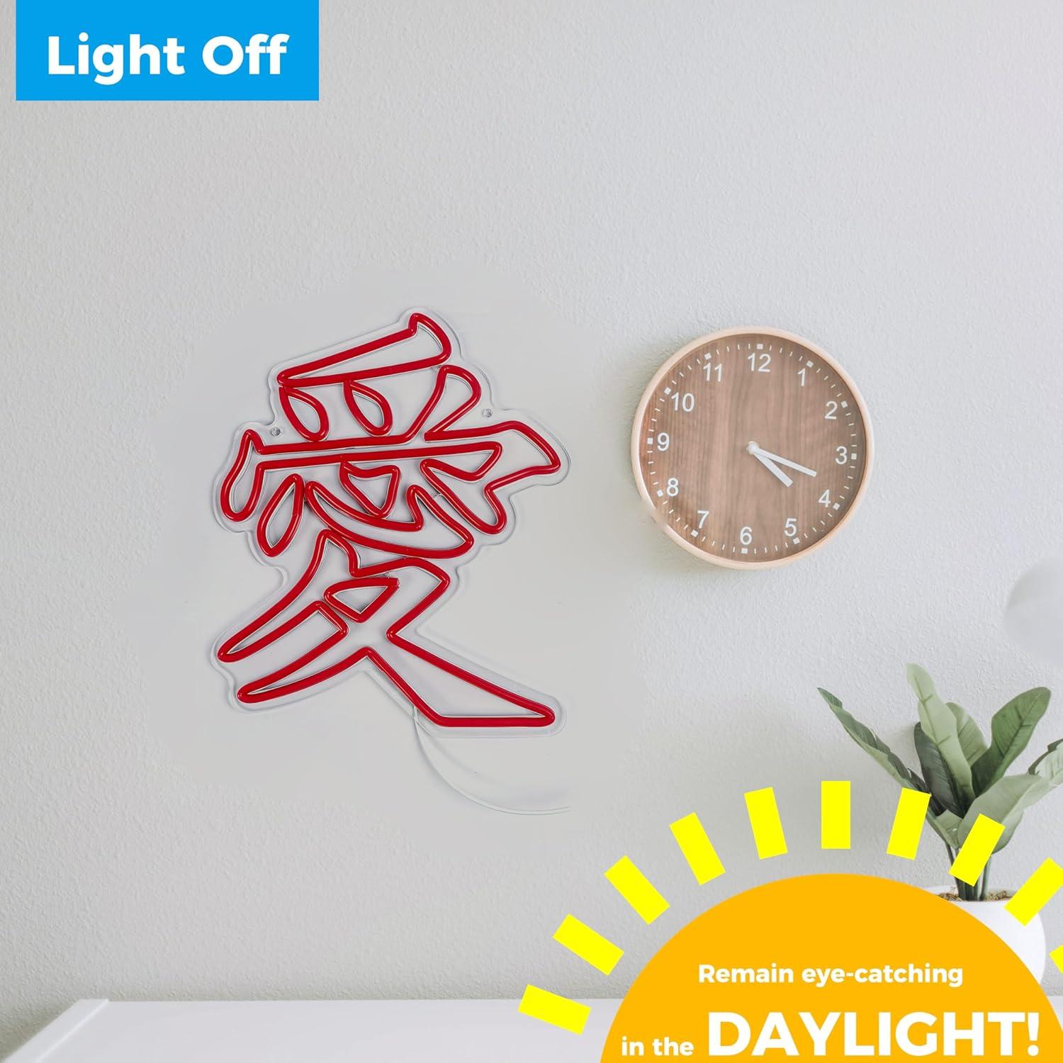 Luz de Neón LED Amor iPuppy 29x34 cm Regulable USB