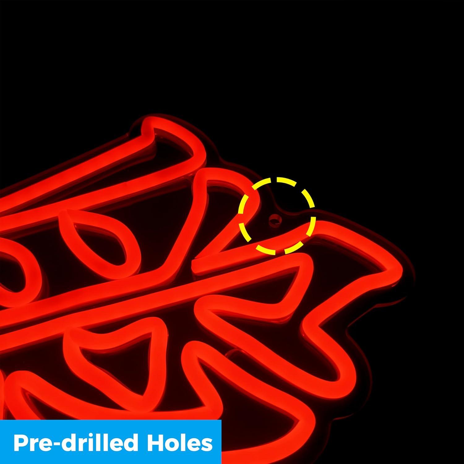 Luz de Neón LED Amor iPuppy 29x34 cm Regulable USB