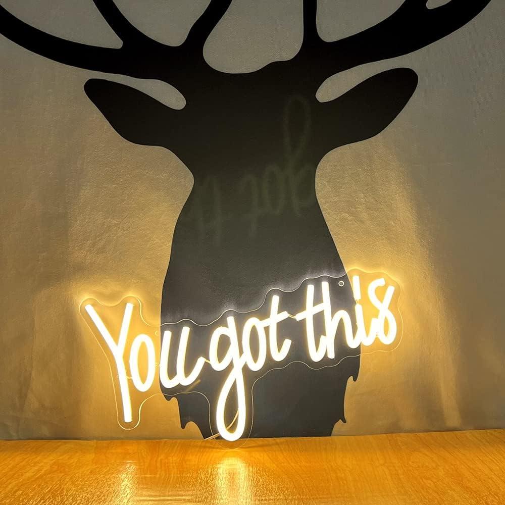 Luz LED Neón Tienes Esto Qykokok 41.91x22.86 cm USB