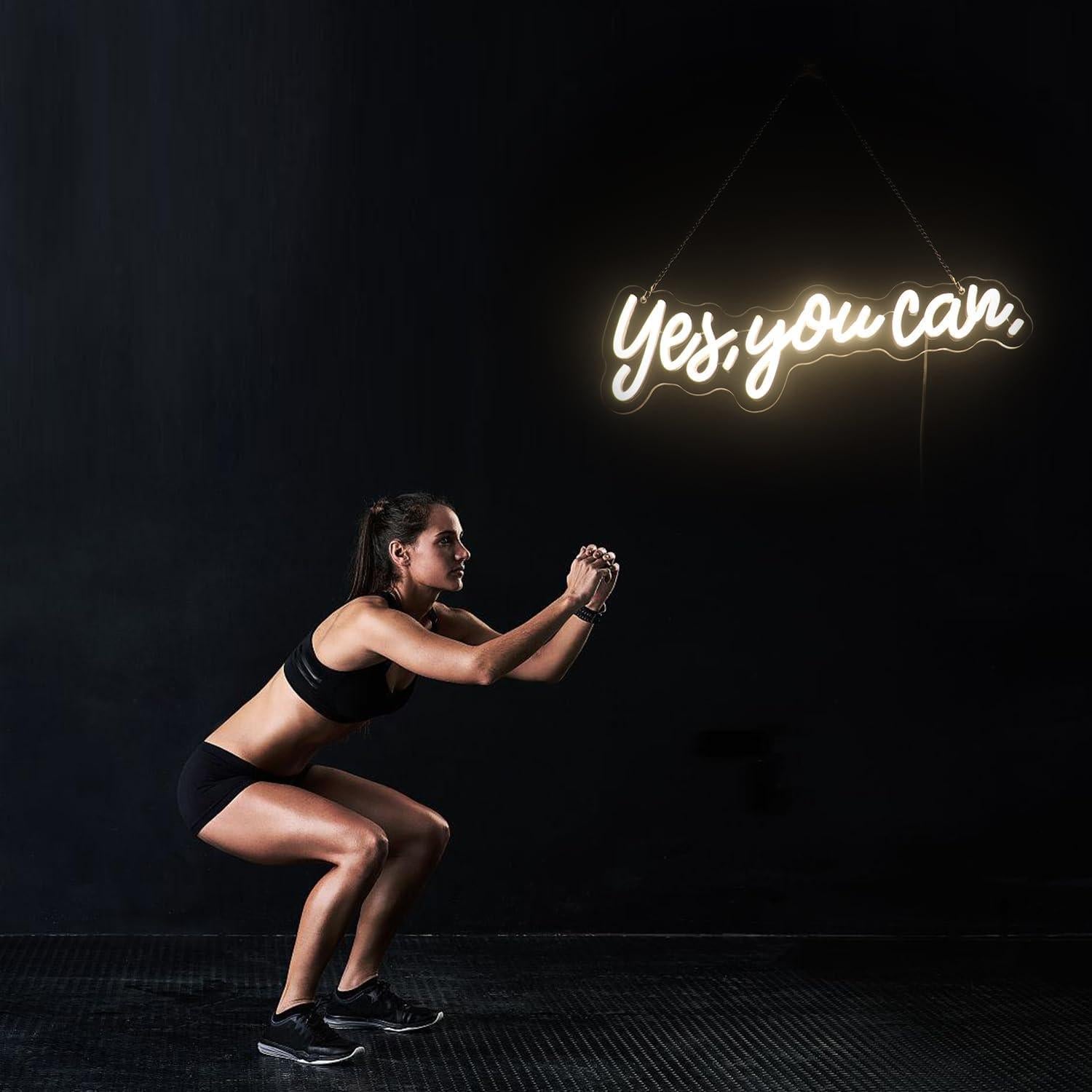 Letrero de Neón LED Nordstylee 'Sí, Puedes' 42x14 cm