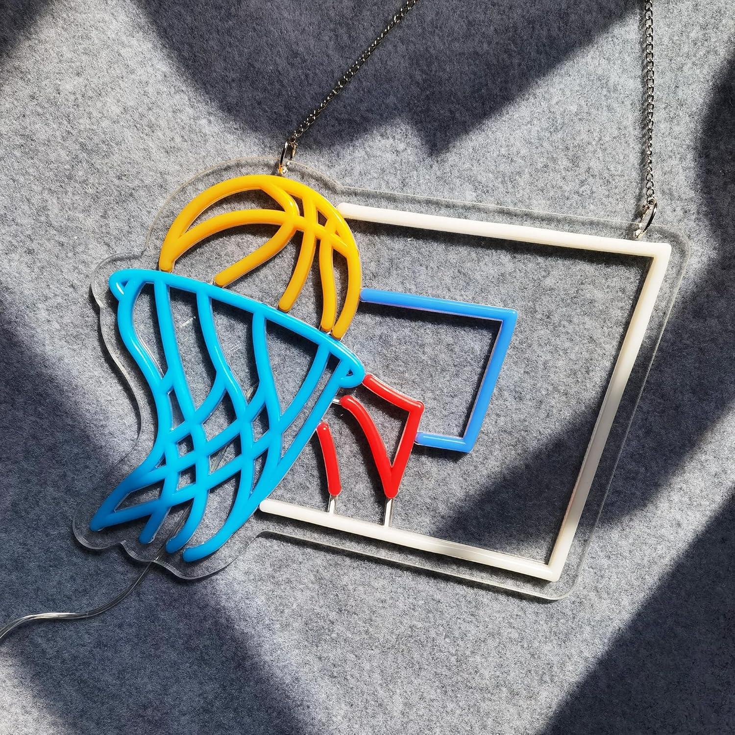 Cartel de Neón Baloncesto ASIUXIRS 35.56 cm con Cadena