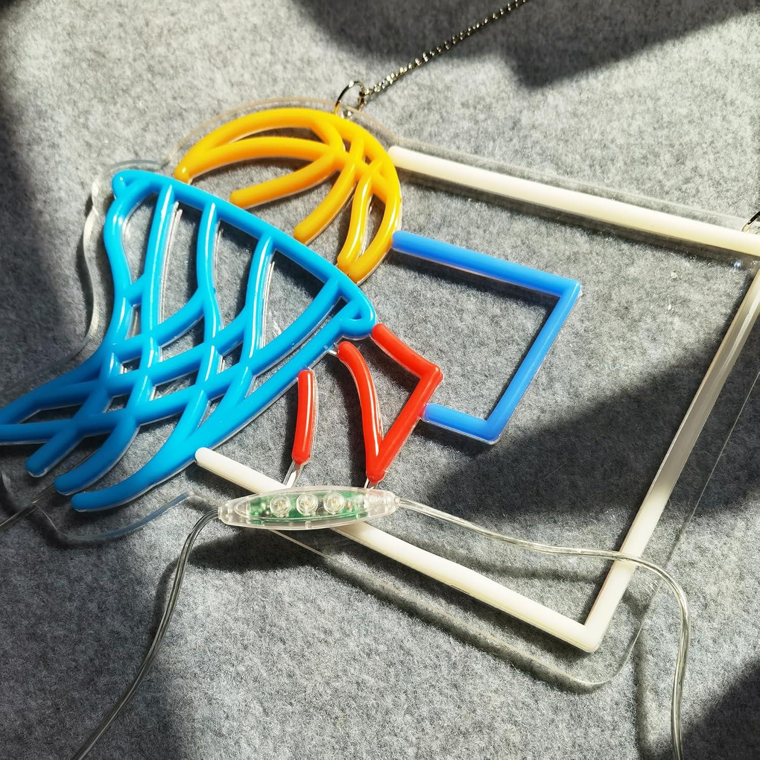 Cartel de Neón Baloncesto ASIUXIRS 35.56 cm con Cadena