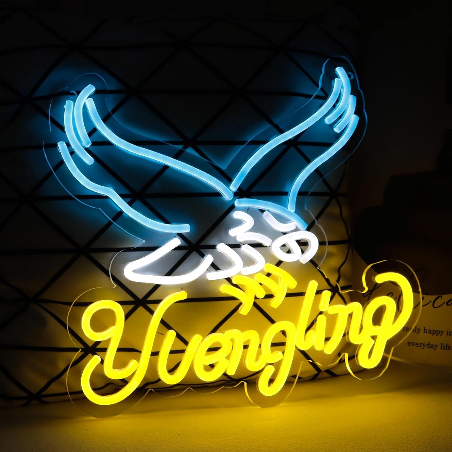 Cartel de neón Balanar Yuengling 31x37.6 cm para bar