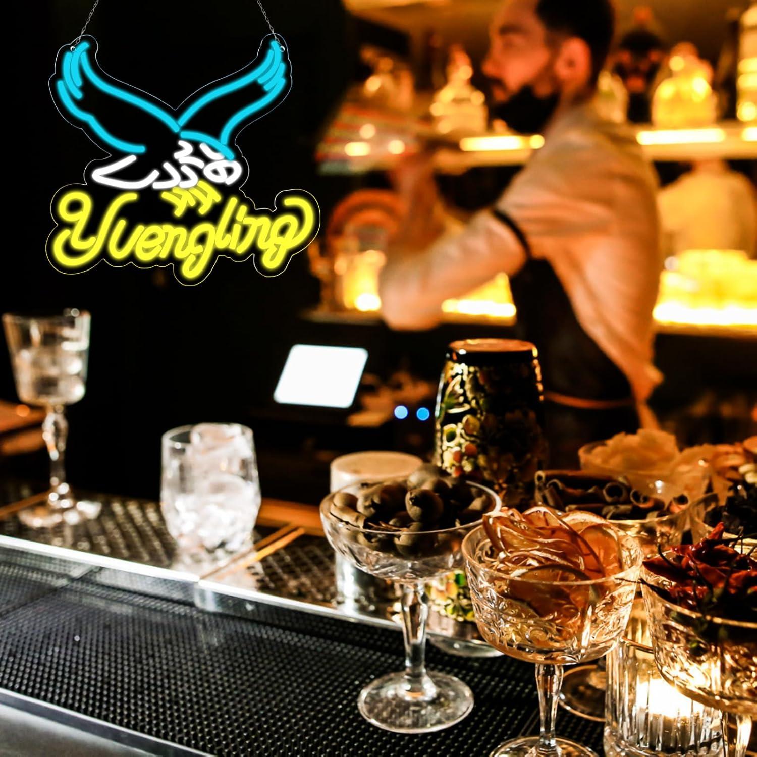 Cartel de neón Balanar Yuengling 31x37.6 cm para bar