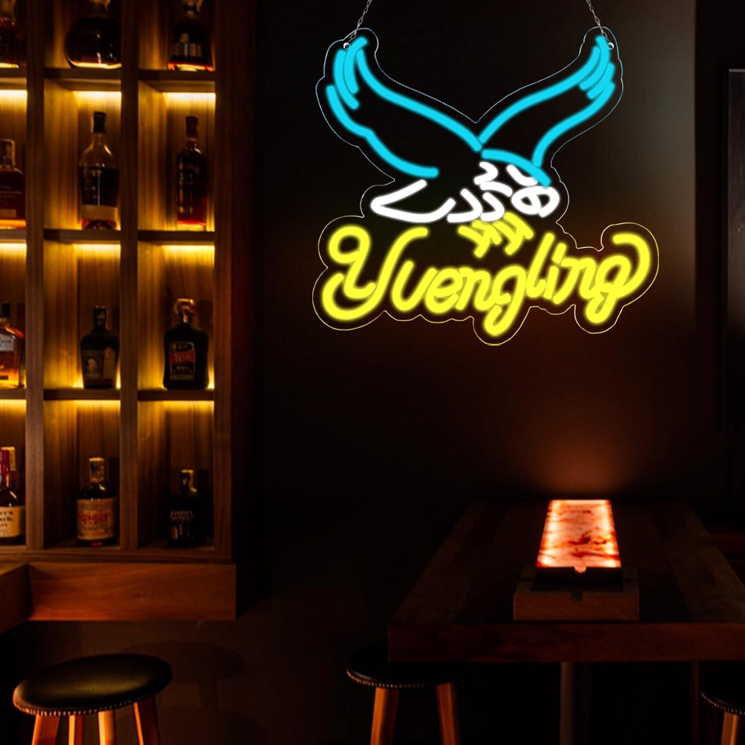 Cartel de neón Balanar Yuengling 31x37.6 cm para bar