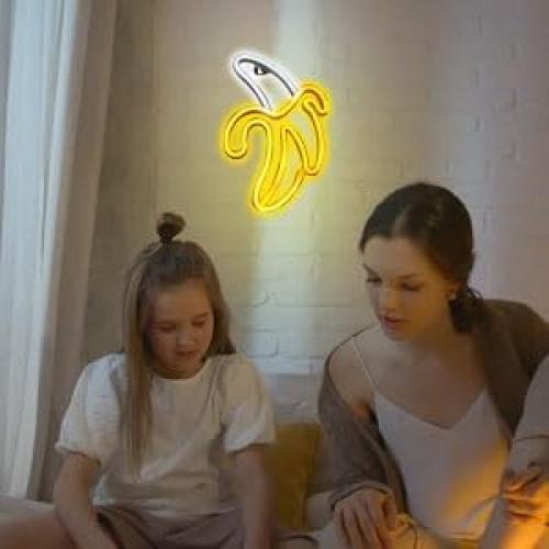 Luz Neón Decorativa Plátano ENUOLI USB/Batería 30.5cm