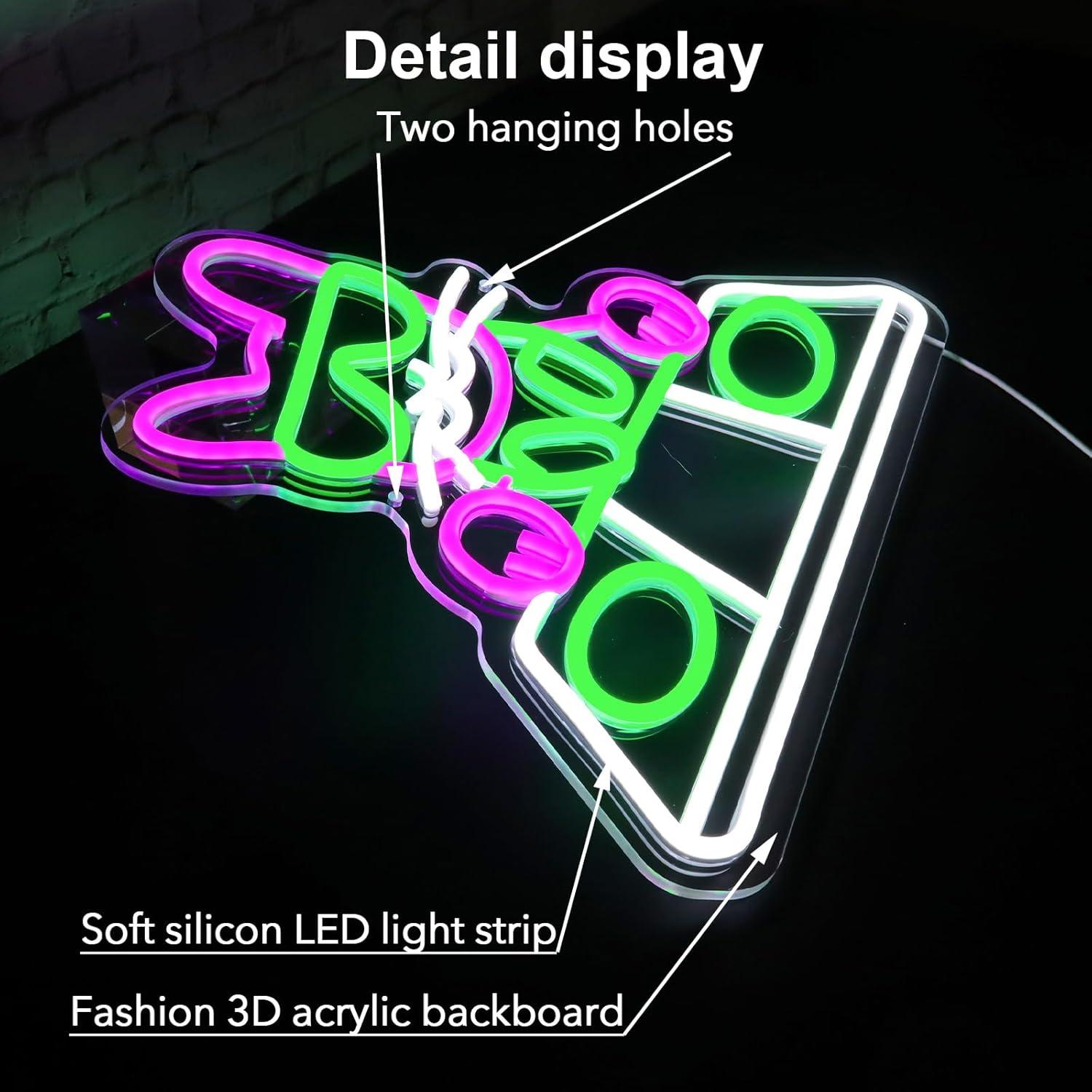 Luz de Neón LED Gato DJ Jesalah - Decoración Retro 43.69x33.94cm